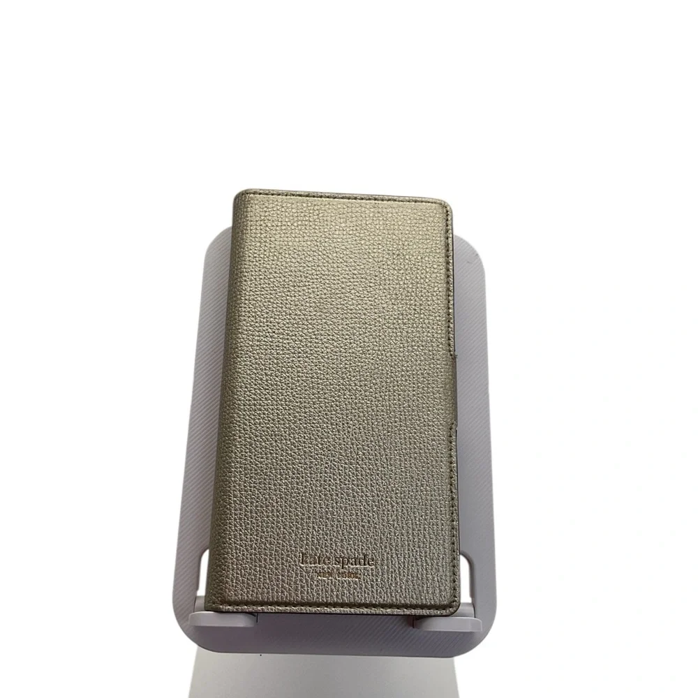 Kate‎ Spade Black and Gold Folio Phone Case phone removeble